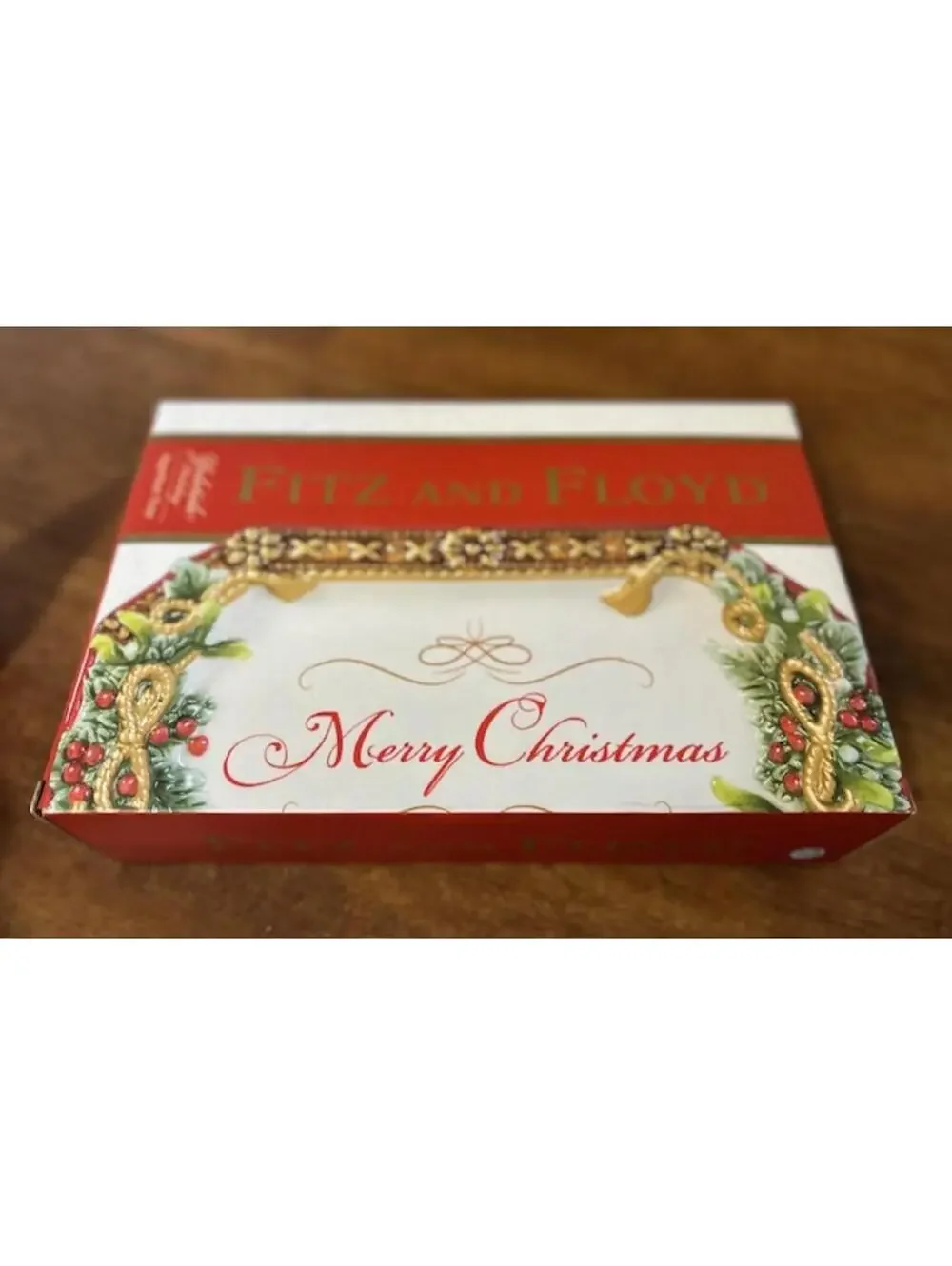 Fitz & Floyd Christmas Holiday Decorative Serving Tray Plate